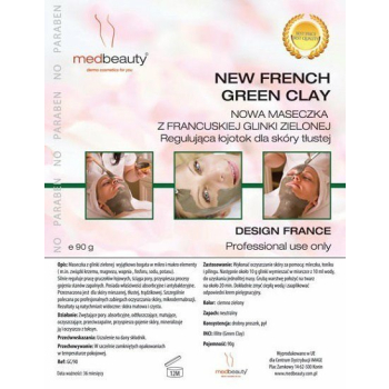 . MEDBEAUTY New French Green Clay- nowa glinka zielona francuska 90g